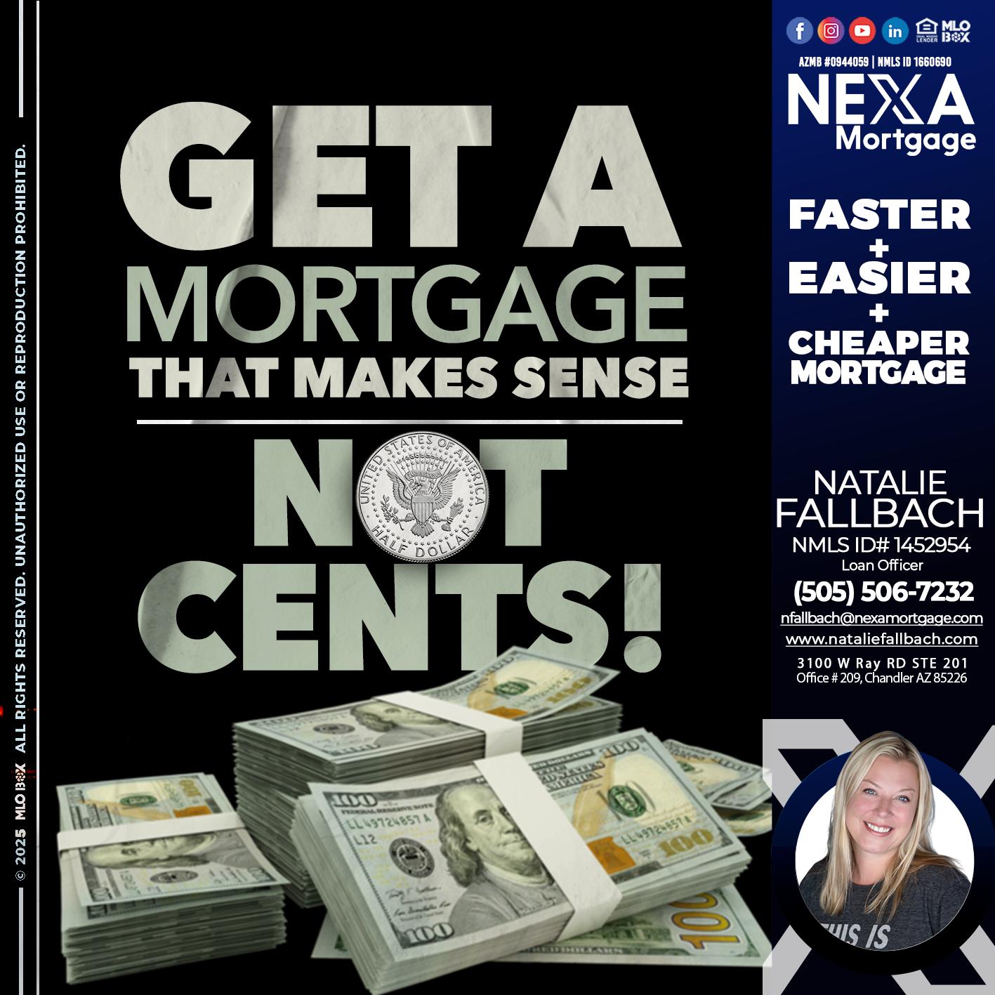 GET A MORTGAGE - Natalie Fallbach -Mortgage Loan Officer