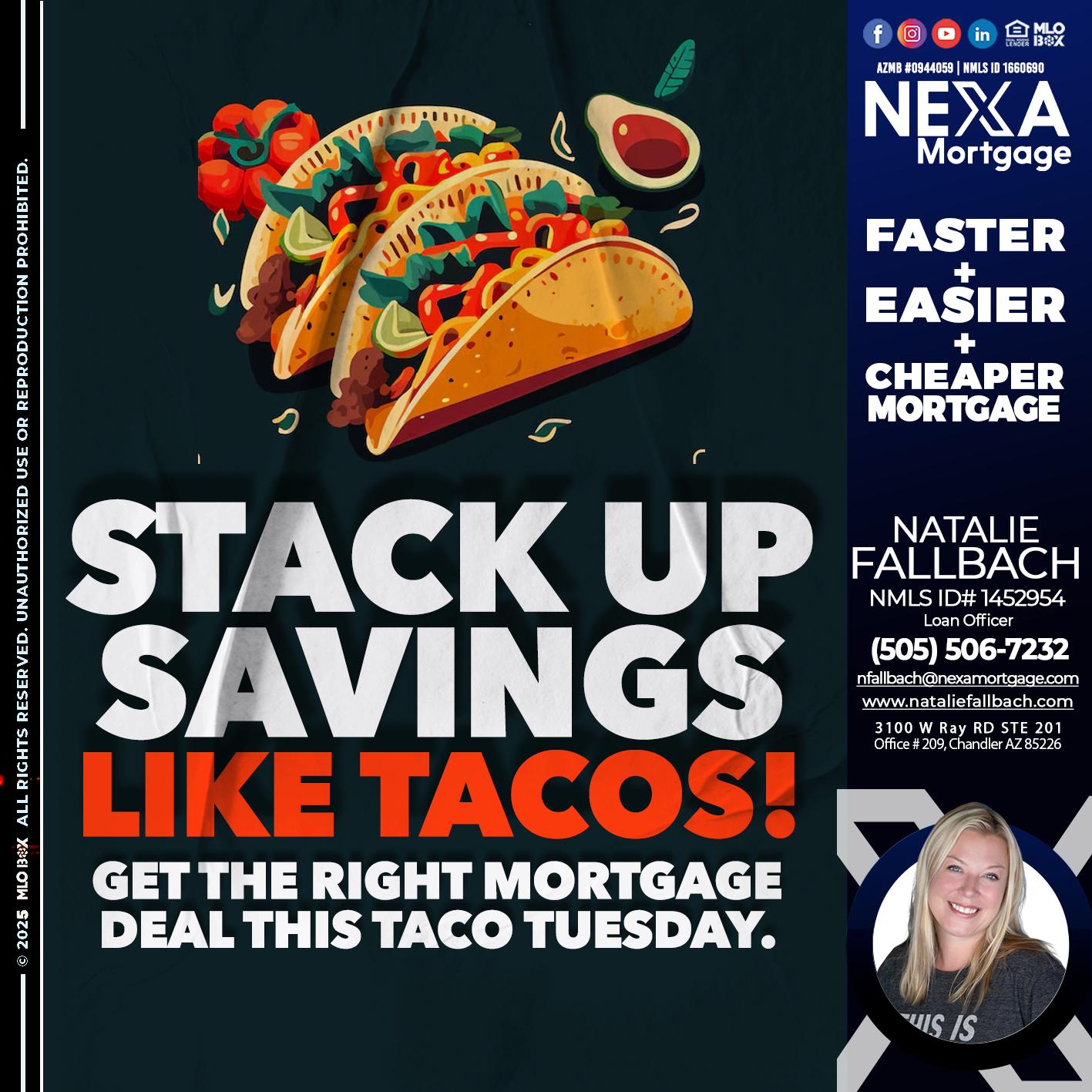 TACO TUESDAY - Natalie Fallbach -Mortgage Loan Officer