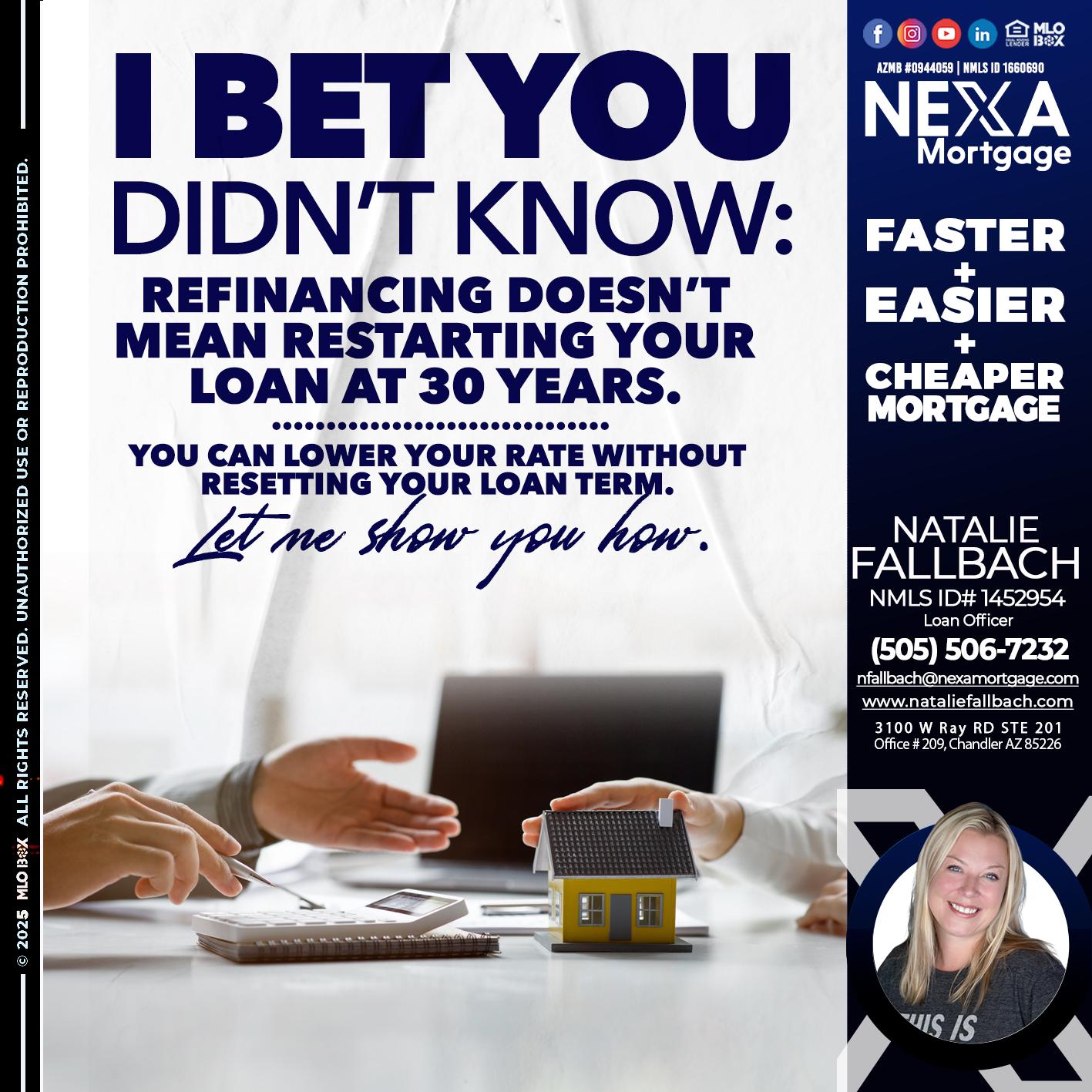 I BET YOU - Natalie Fallbach -Mortgage Loan Officer