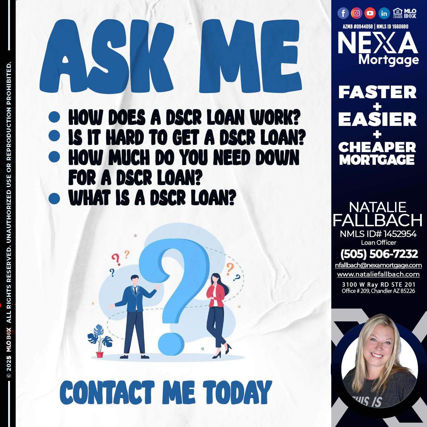 ASK ME - Natalie Fallbach -Mortgage Loan Officer