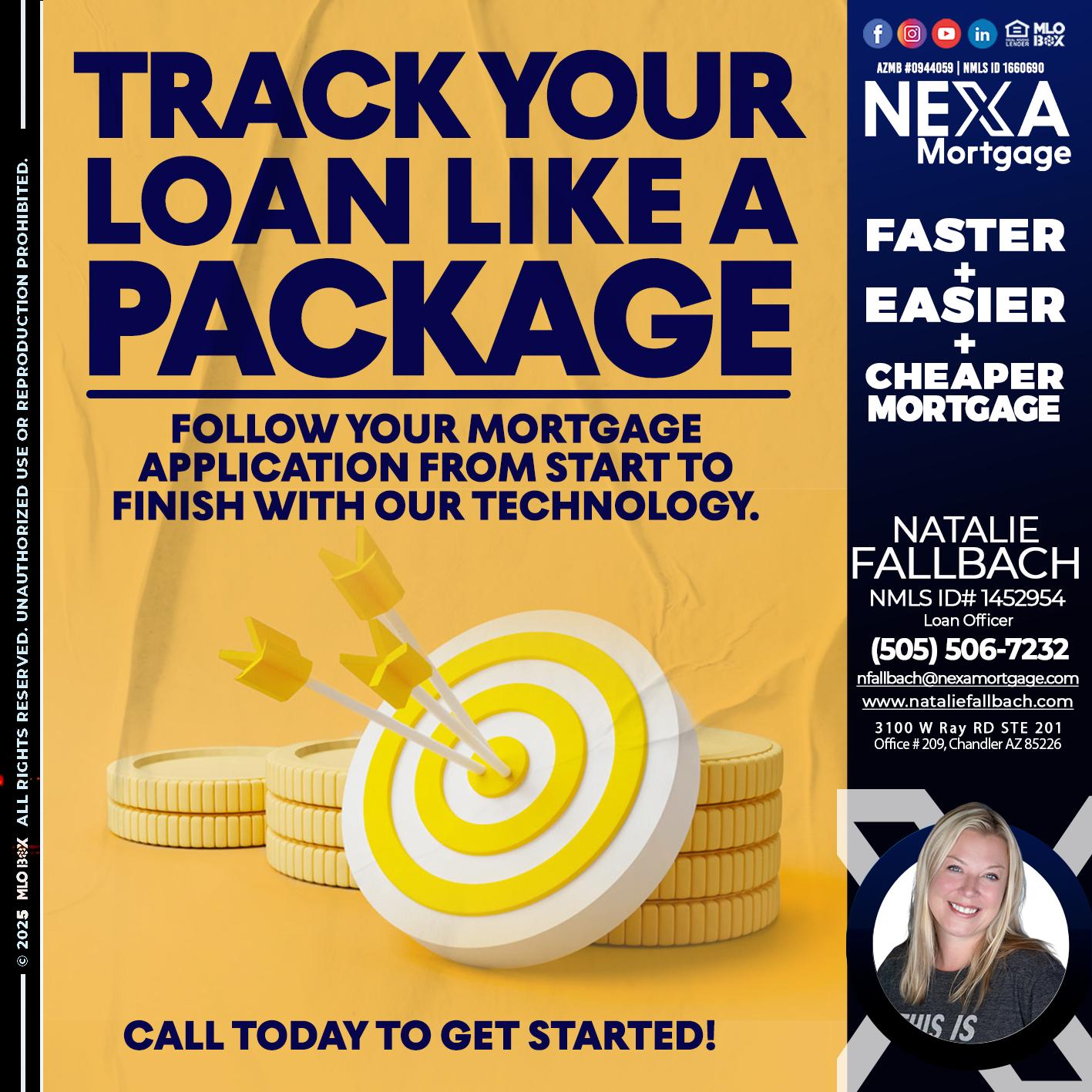 TRACK YOU LOAN - Natalie Fallbach -Mortgage Loan Officer