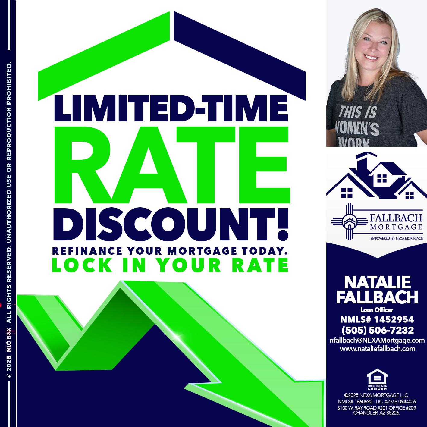 LIMITED TIME - Natalie Fallbach -Mortgage Loan Officer