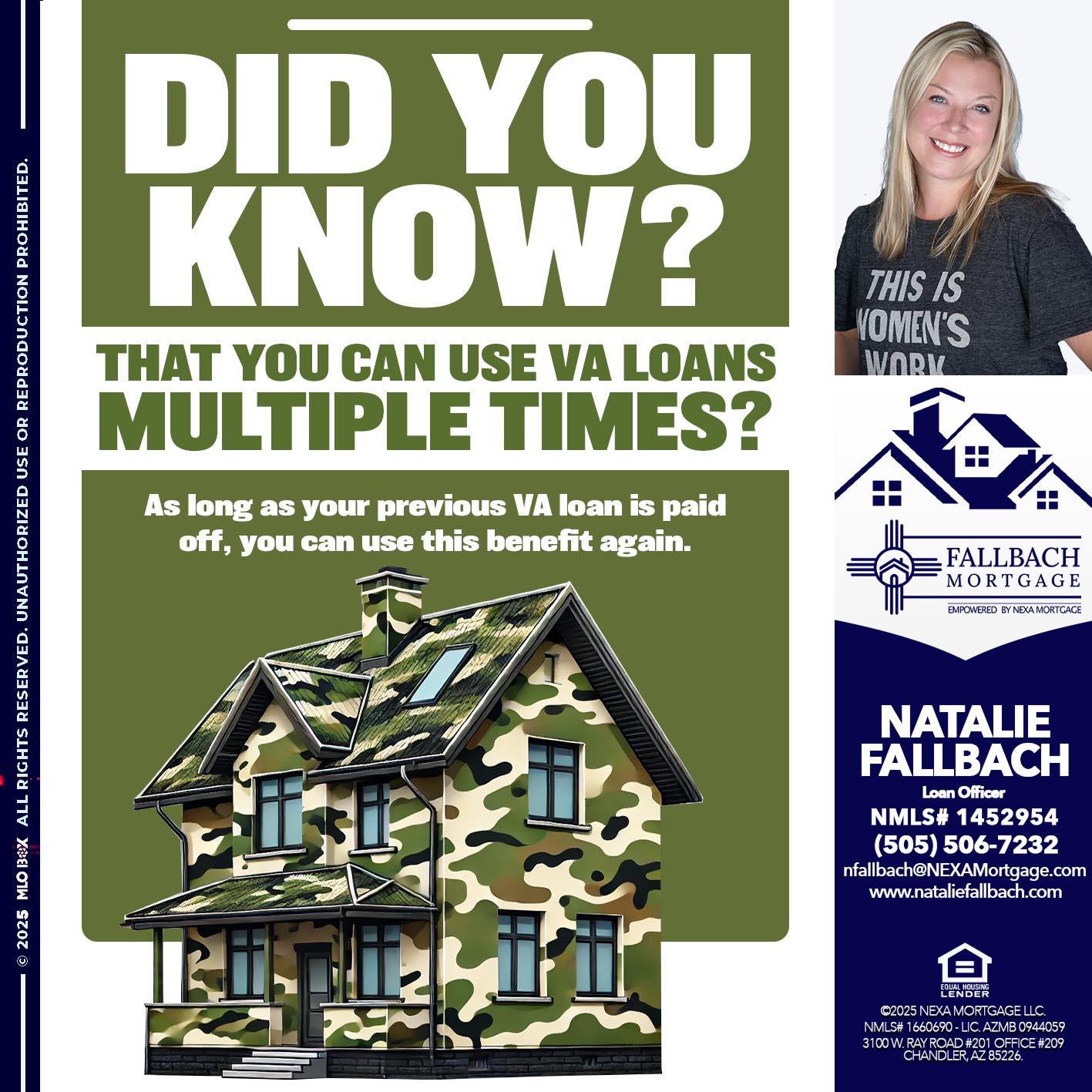 did you know - Natalie Fallbach -Mortgage Loan Officer