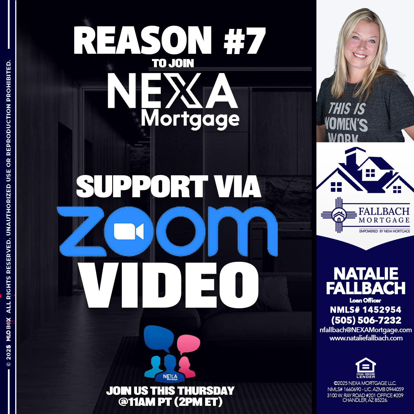REASON 7 - Natalie Fallbach -Mortgage Loan Officer