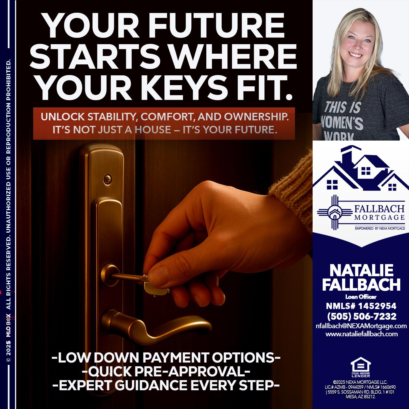 YOUR FUTURE - Natalie Fallbach -Mortgage Loan Officer