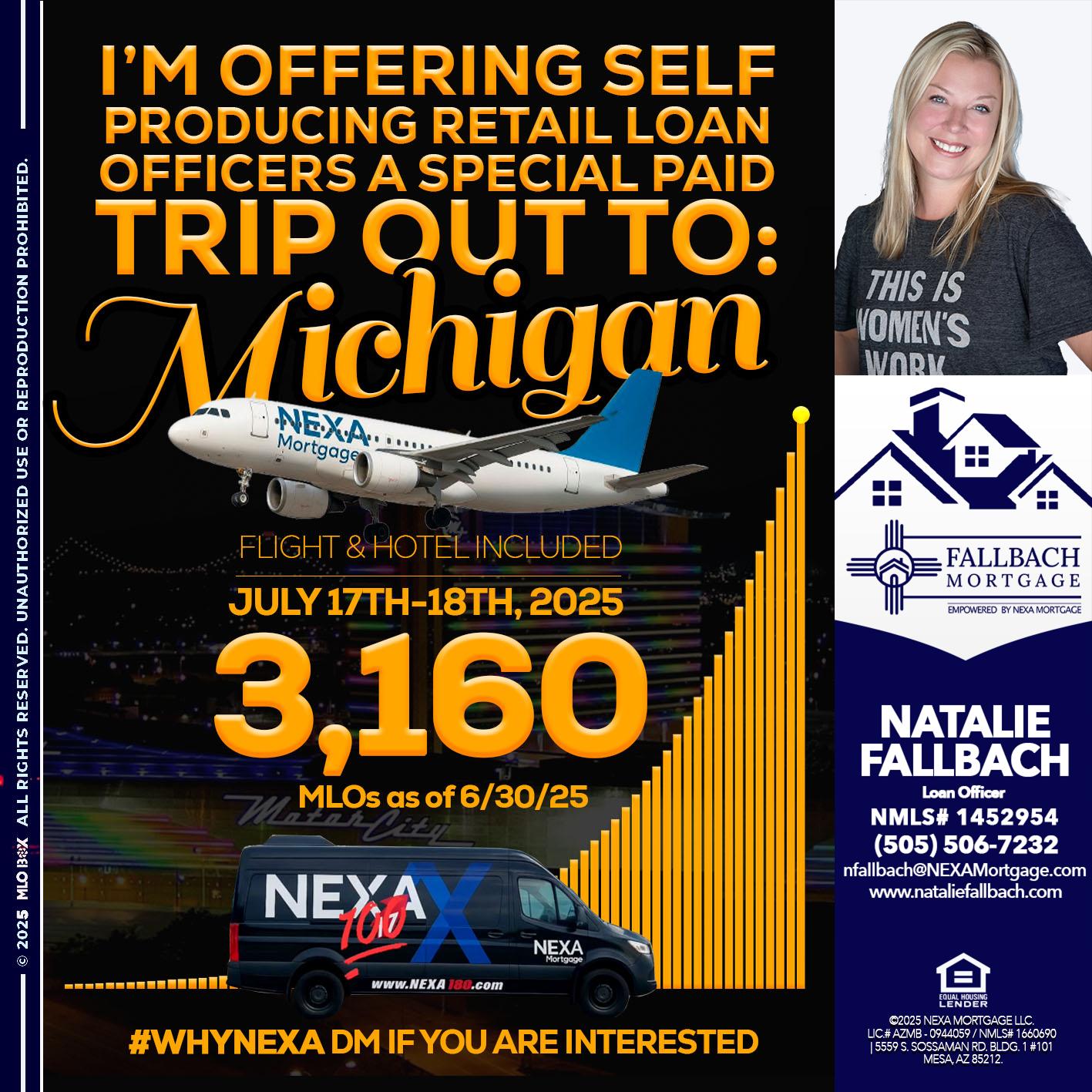 MICHIGAN TRIP - Natalie Fallbach -Mortgage Loan Officer