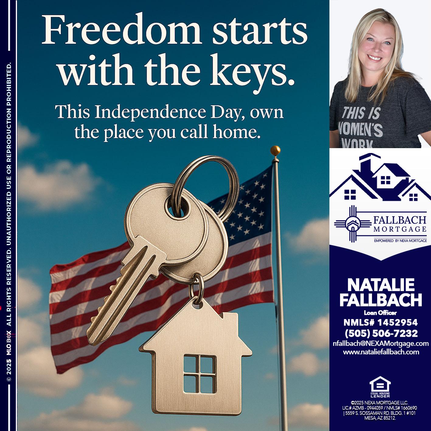 FREEDOM STARTS - Natalie Fallbach -Mortgage Loan Officer