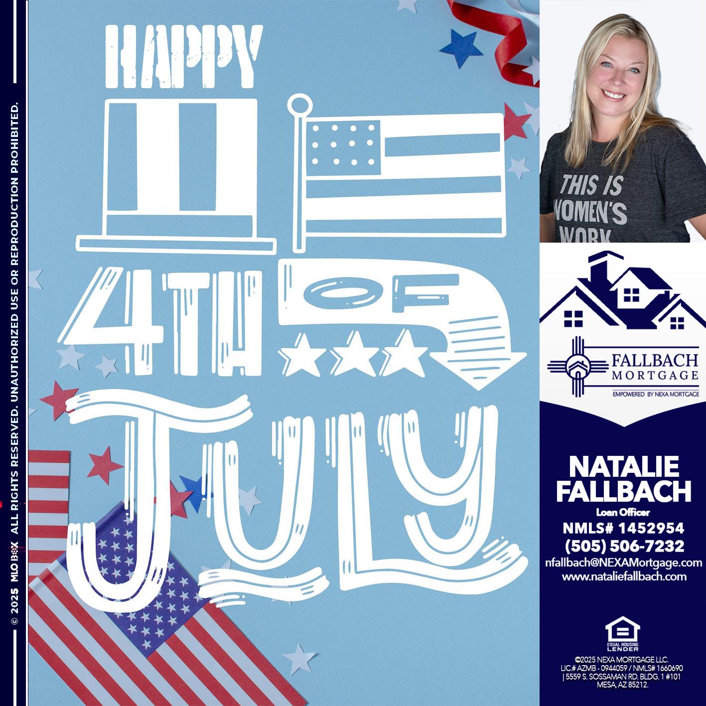 happy 4th of july - Natalie Fallbach -Mortgage Loan Officer