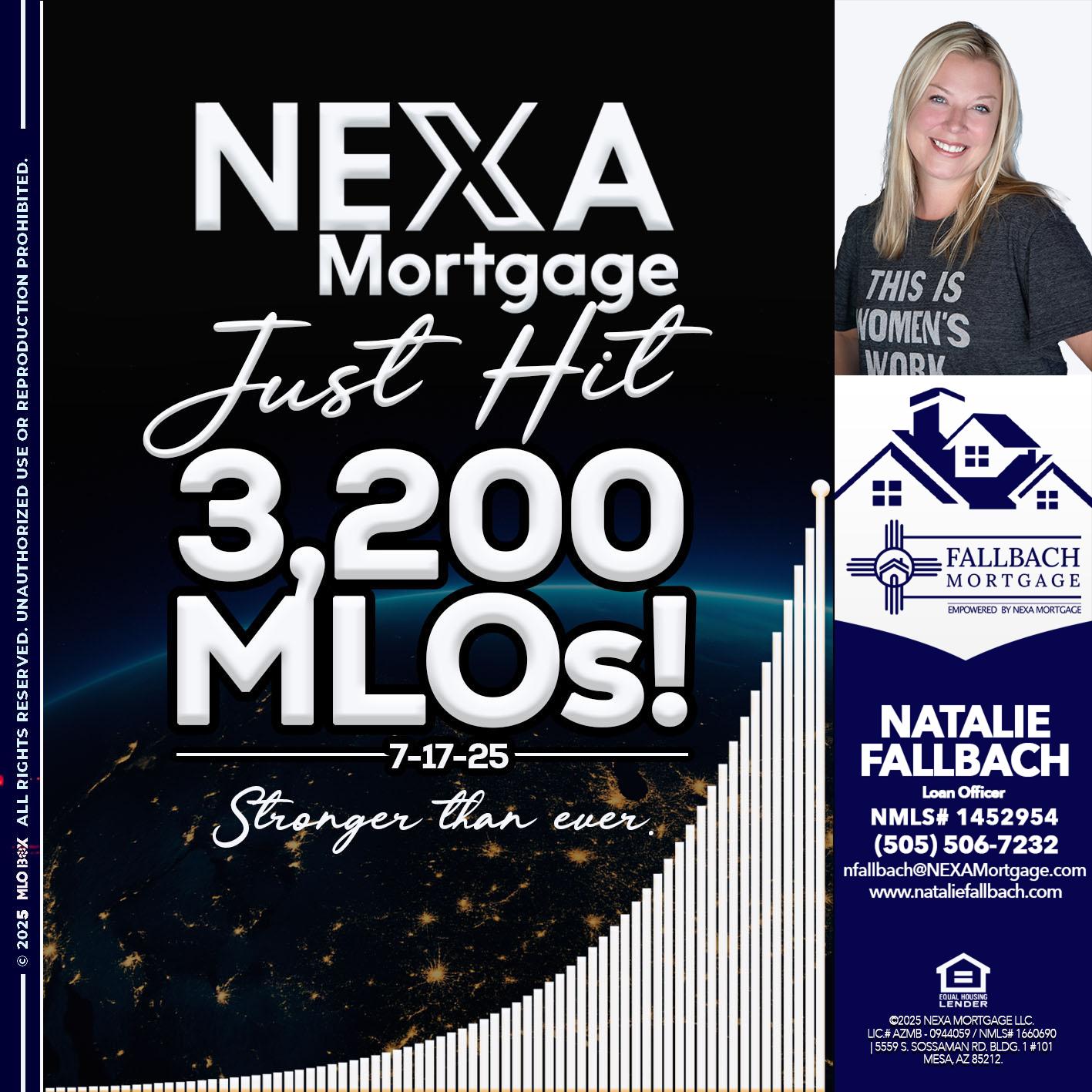 3200 MLOs - Natalie Fallbach -Mortgage Loan Officer