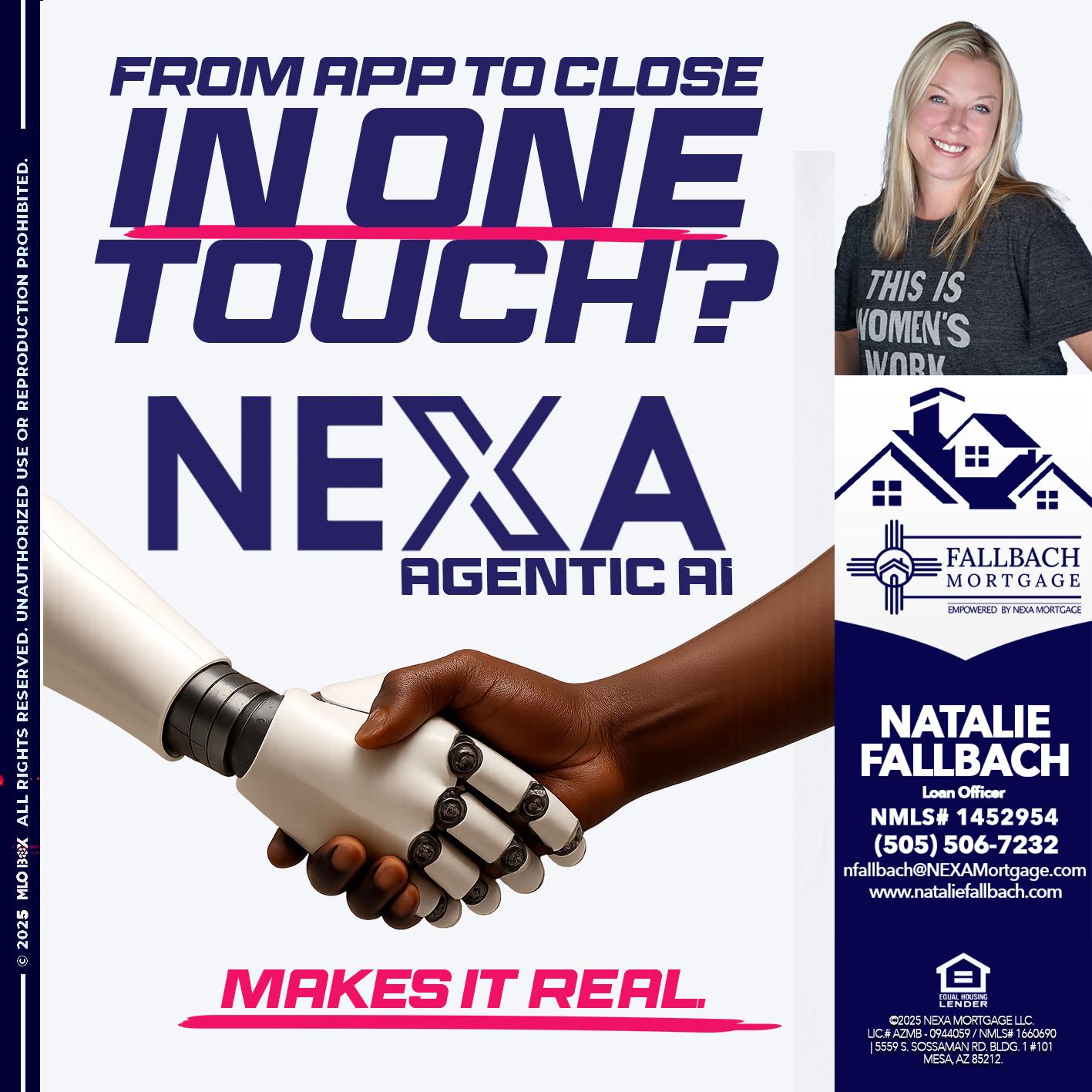 IN ONE TOUCH - Natalie Fallbach -Mortgage Loan Officer