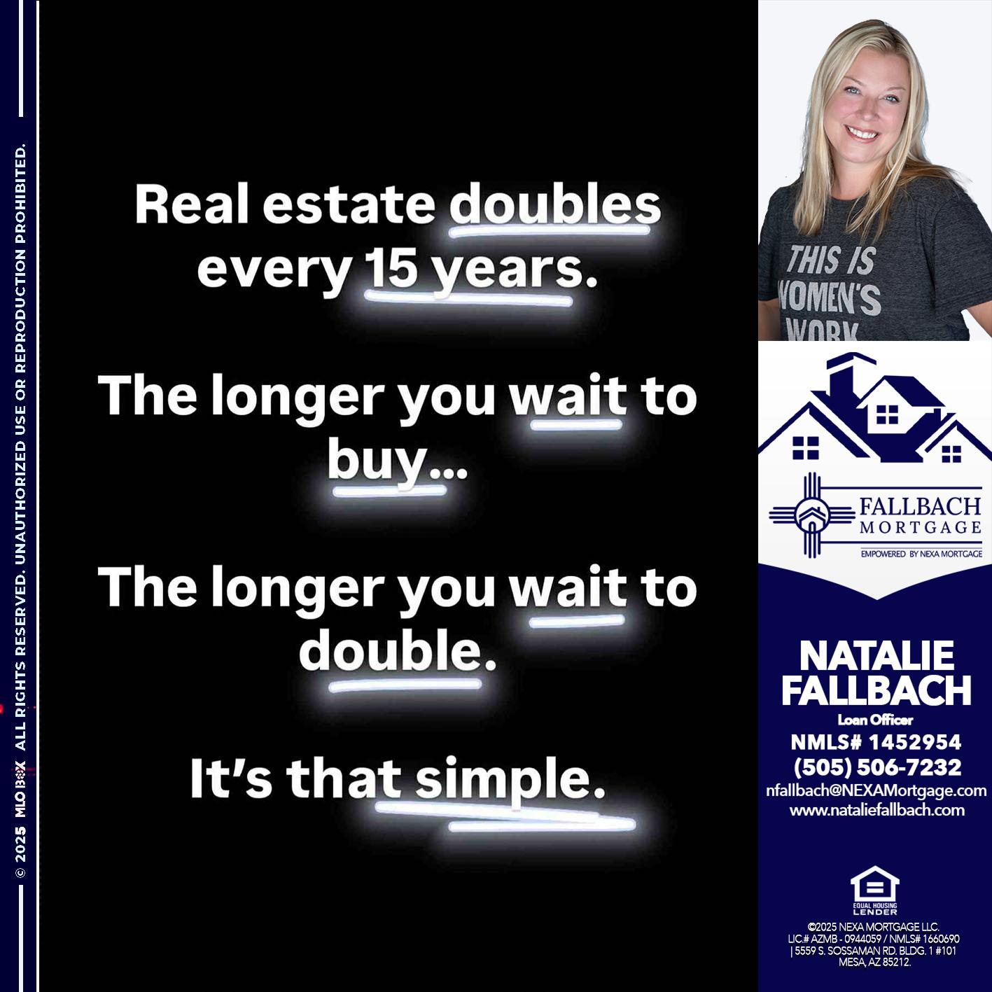 REAL ESTATE - Natalie Fallbach -Mortgage Loan Officer