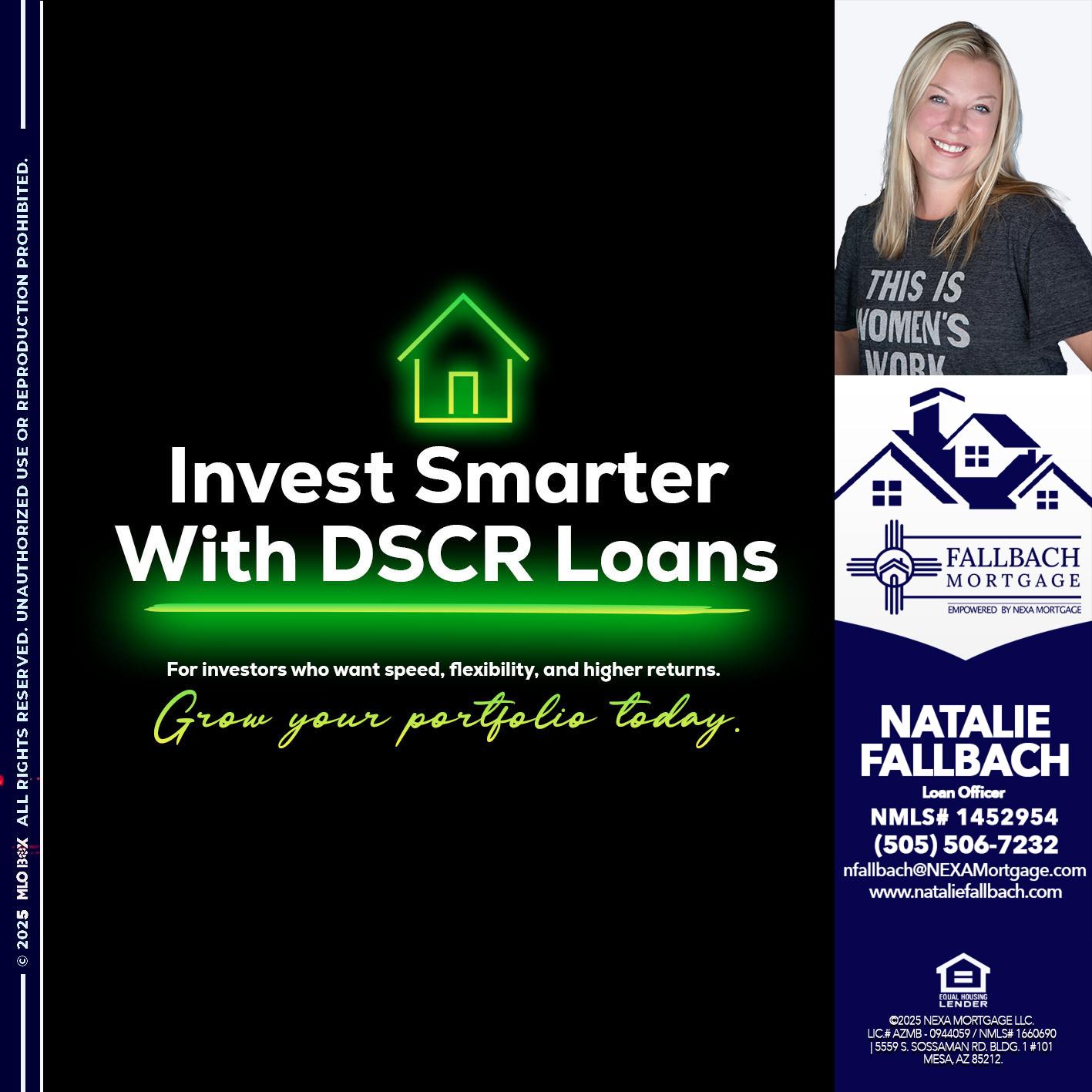 invest smarter - Natalie Fallbach -Mortgage Loan Officer