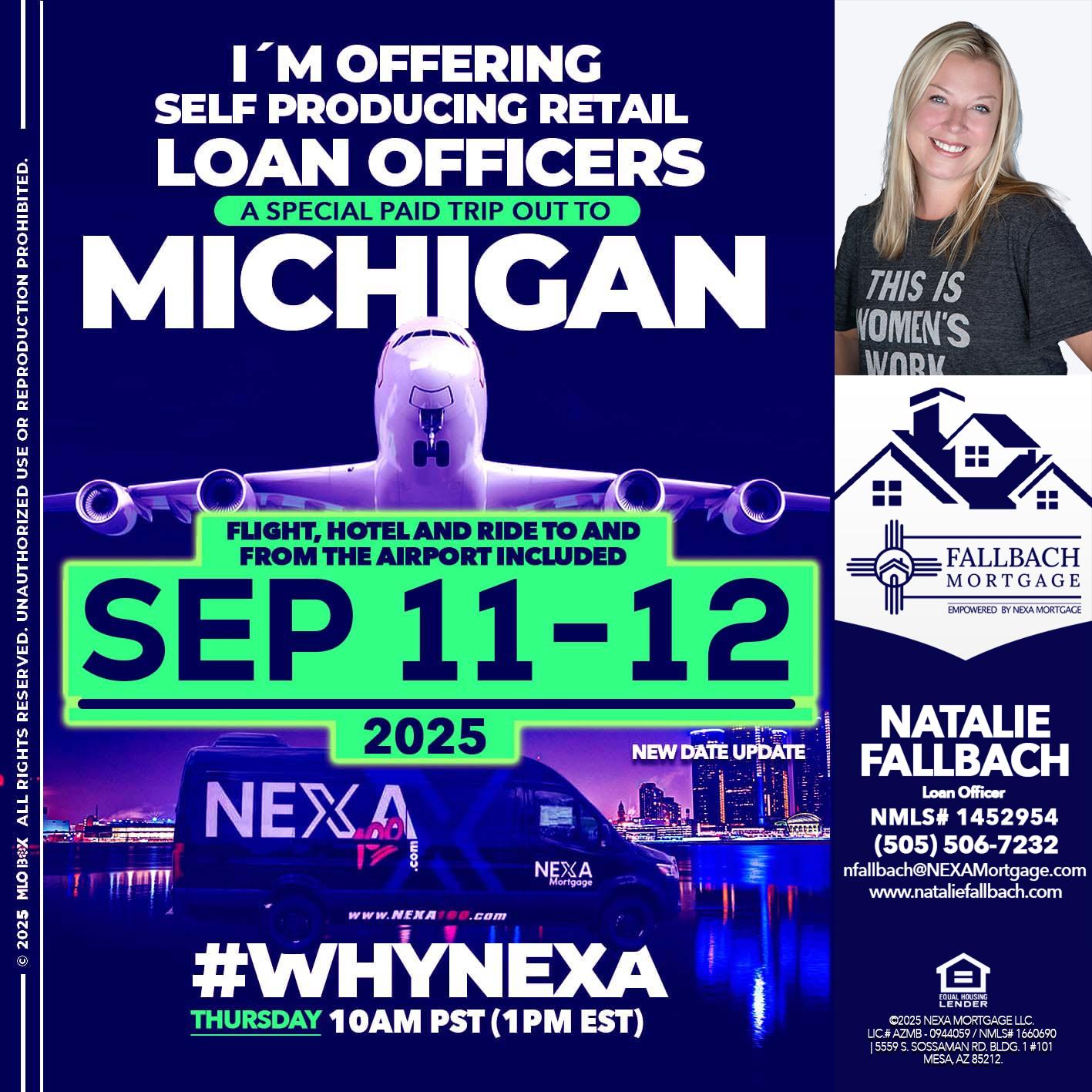 MICHIGAN TRIP - Natalie Fallbach -Mortgage Loan Officer