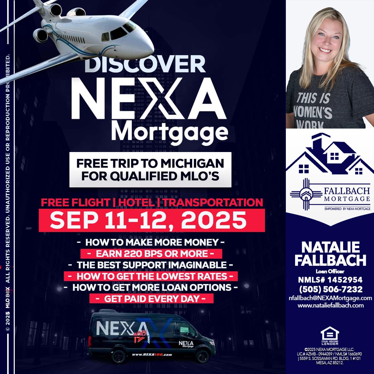 DISCOVER NEXA MORTGAGE - Natalie Fallbach -Mortgage Loan Officer