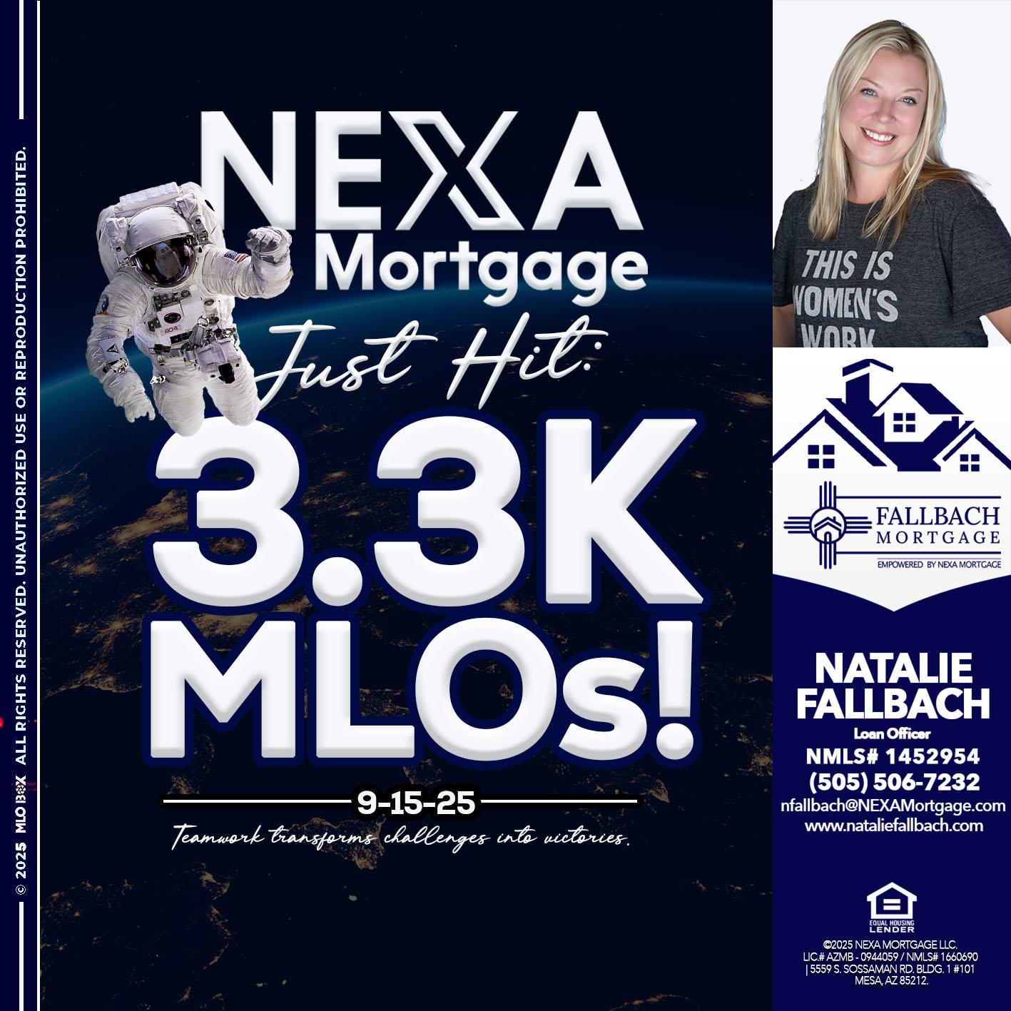 3.3K - Natalie Fallbach -Mortgage Loan Officer