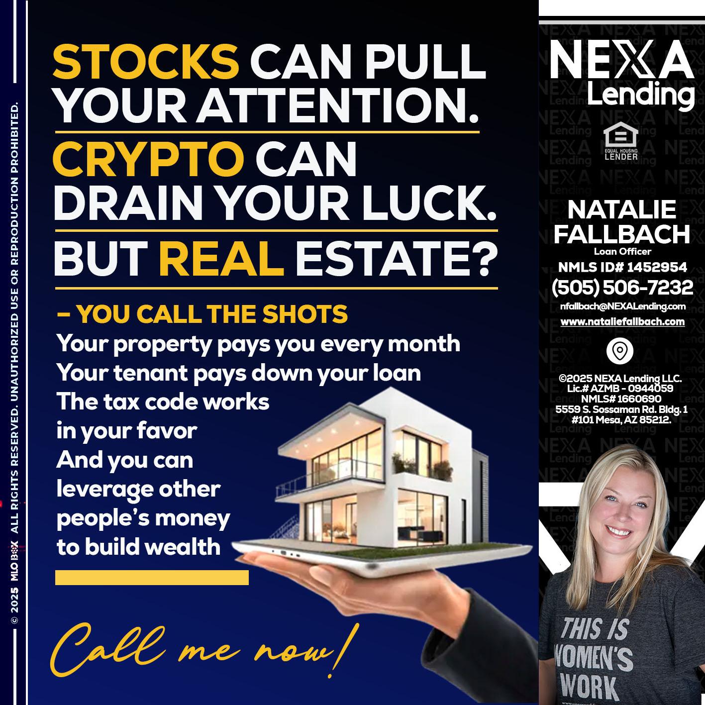 STOCK YOUR - Natalie Fallbach -Mortgage Loan Officer