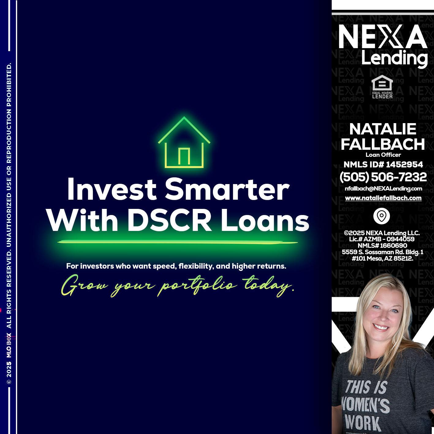 DSCR - Natalie Fallbach -Mortgage Loan Officer