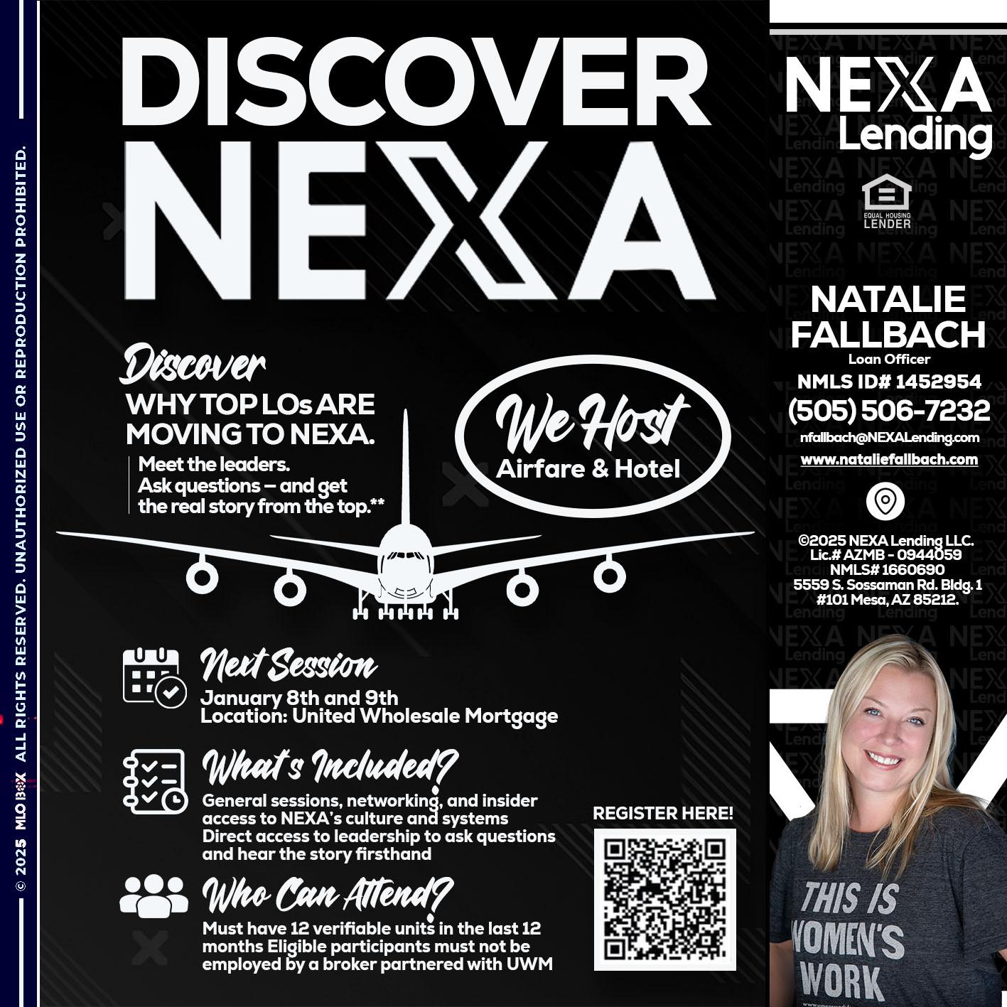 DISCOVER NEXA - Natalie Fallbach -Mortgage Loan Officer